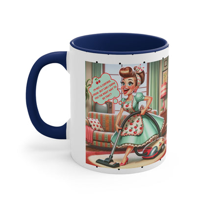 Funny 50s Kitschy Housewife, OCD Clean Freak, Retro Snarky Coffee Mug Gift - Snarkyhousewife