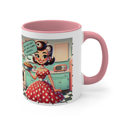 Snarky Housewife 50s Funny Kitsch Coffee Mug, I Don't Have Gray Hair, I Have Wisdom Highlights, Funny Accent Coffee Mug, 11oz - Snarkyhousewife